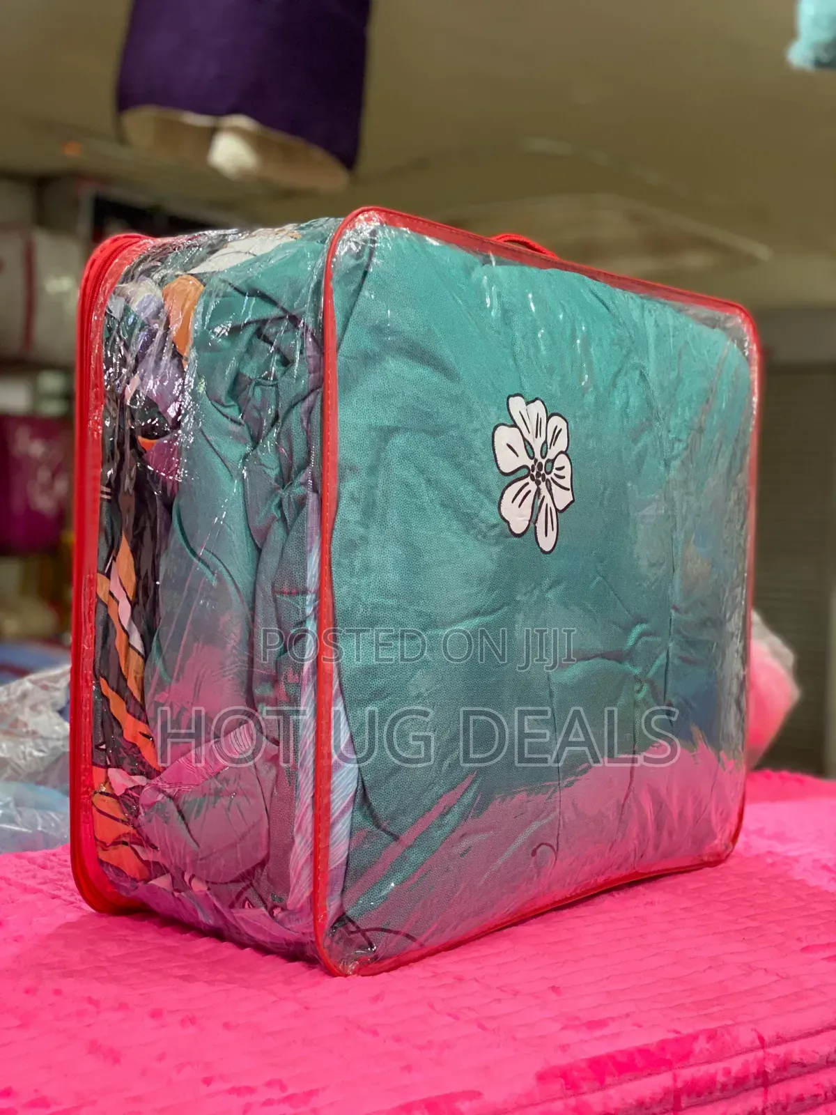 5*6 4pc Duvet Set With 1 Bedsheet, 2 Pillowcases And Duvet- Multicolor