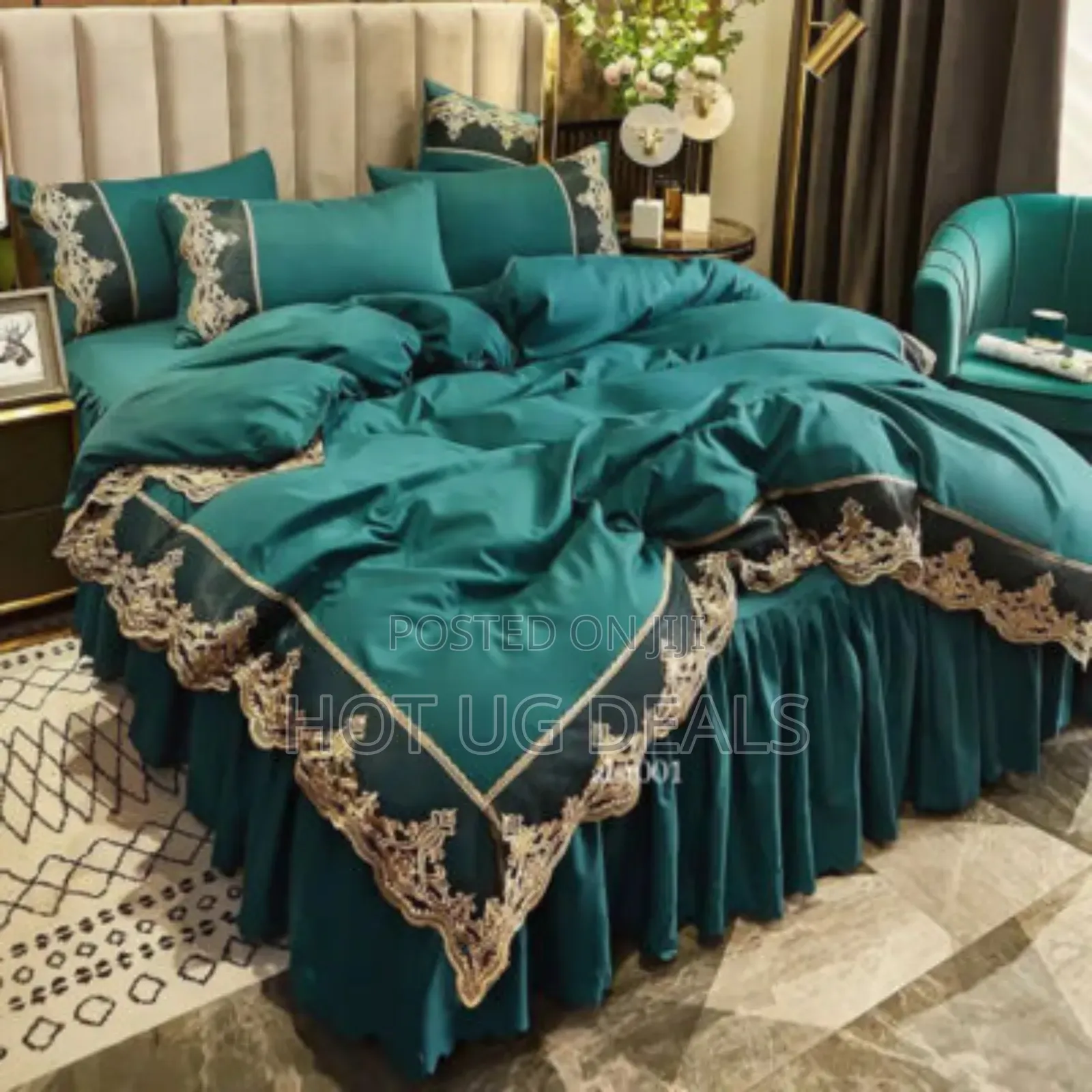 6x6 King Size 6pcs Duvet With 1bedsheet 2 Pillowcases 2 Cushions
