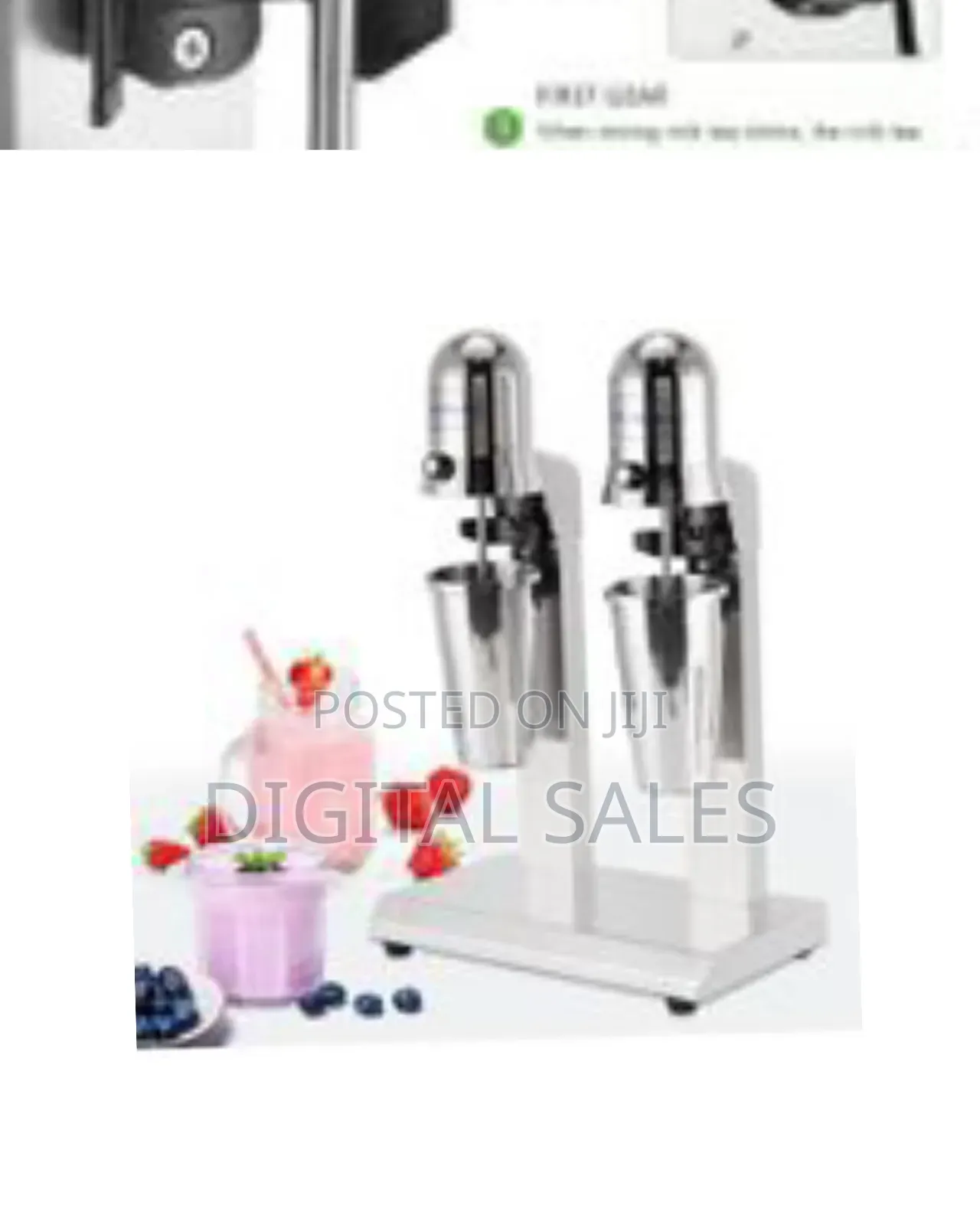 Twin Head Milkshake Mixer 300w Stainless Steel Milkshake Machi