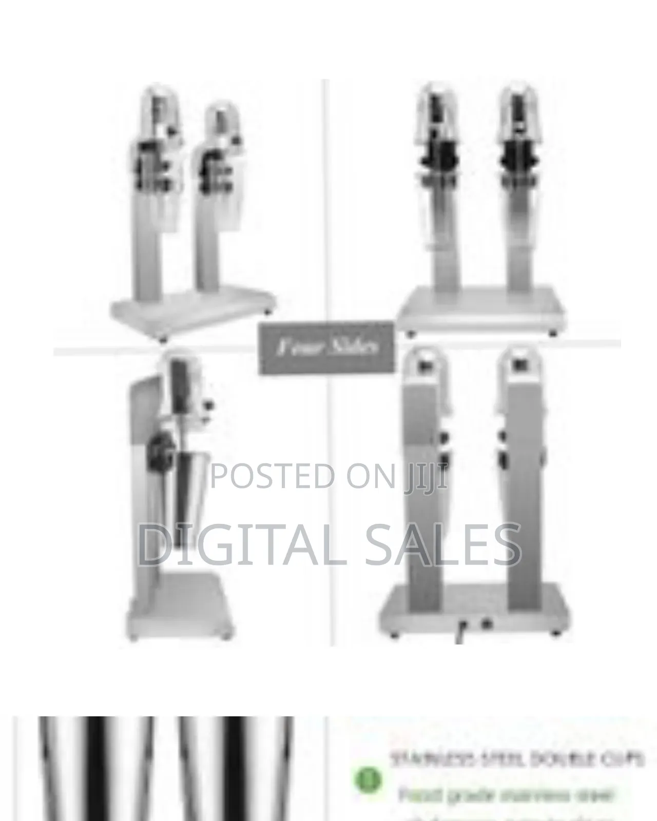 Twin Head Milkshake Mixer 300w Stainless Steel Milkshake Machi