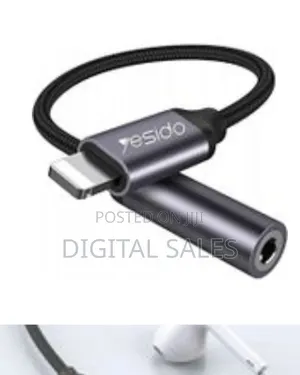 Yesido Audio Cable Lightning Usb-C to 3.5mm