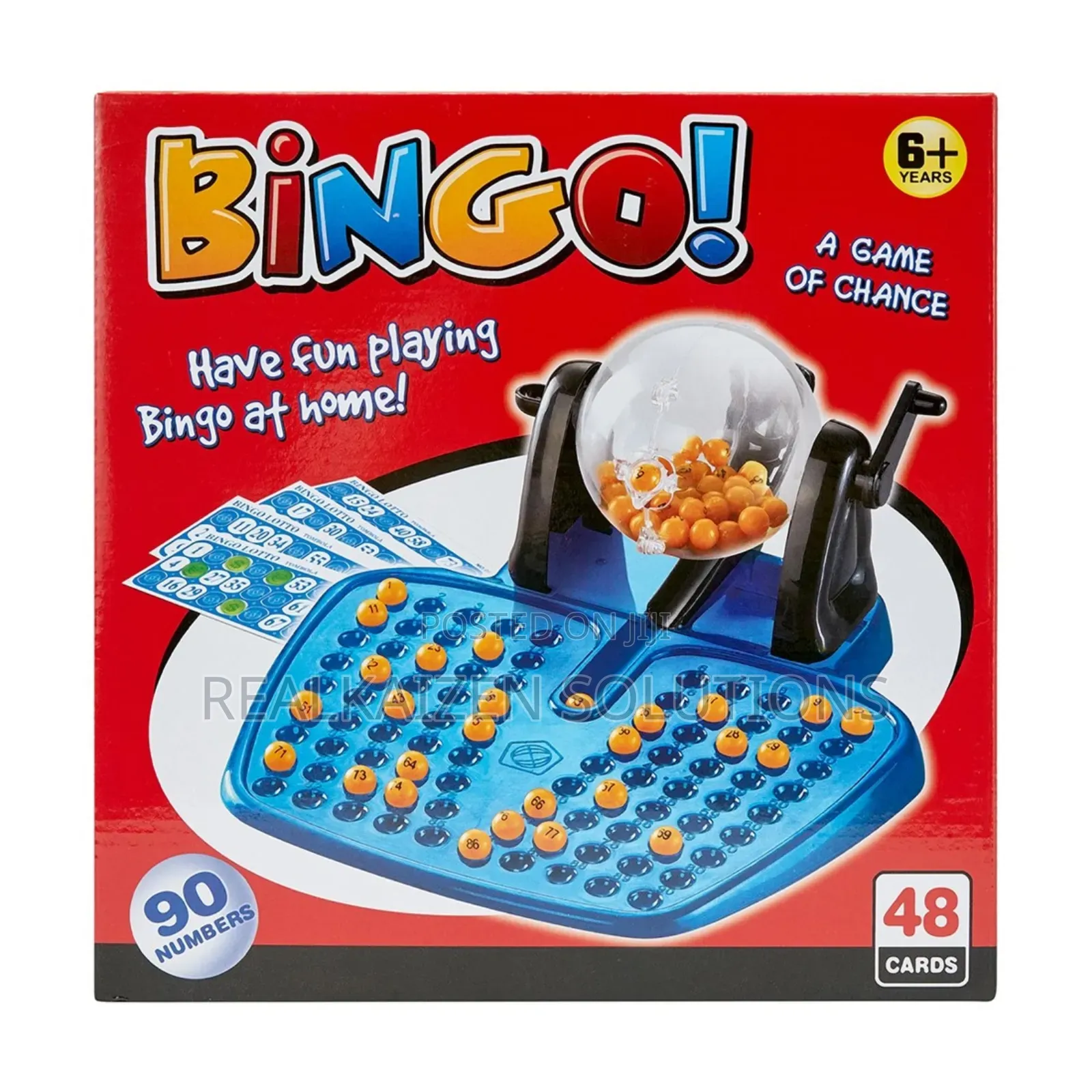 Bingo Game Set | a Fun Family Game of Chance 48 Cards| 90 Numbers