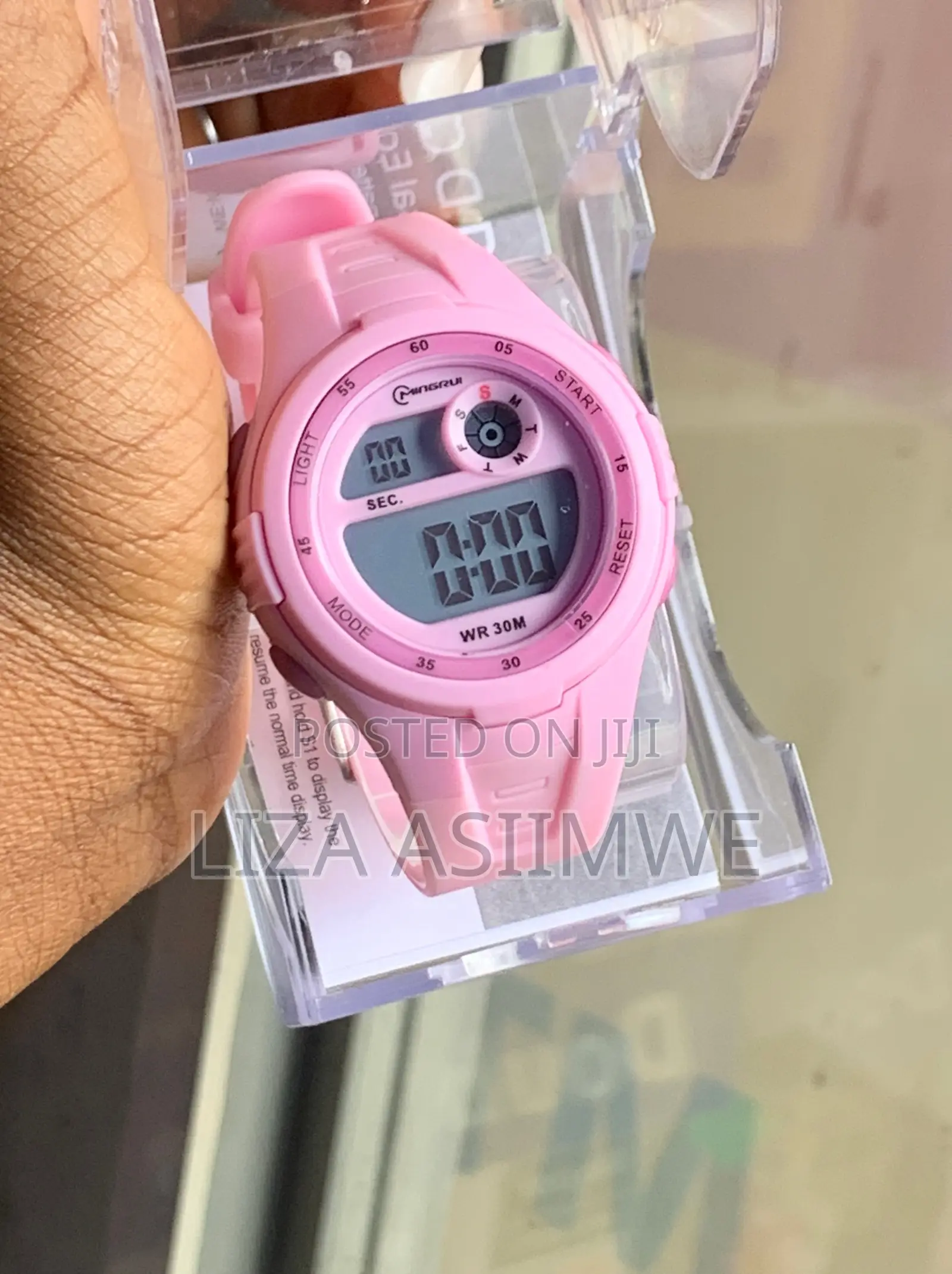 Pink Mingrui Mr2117l Digital Watch.