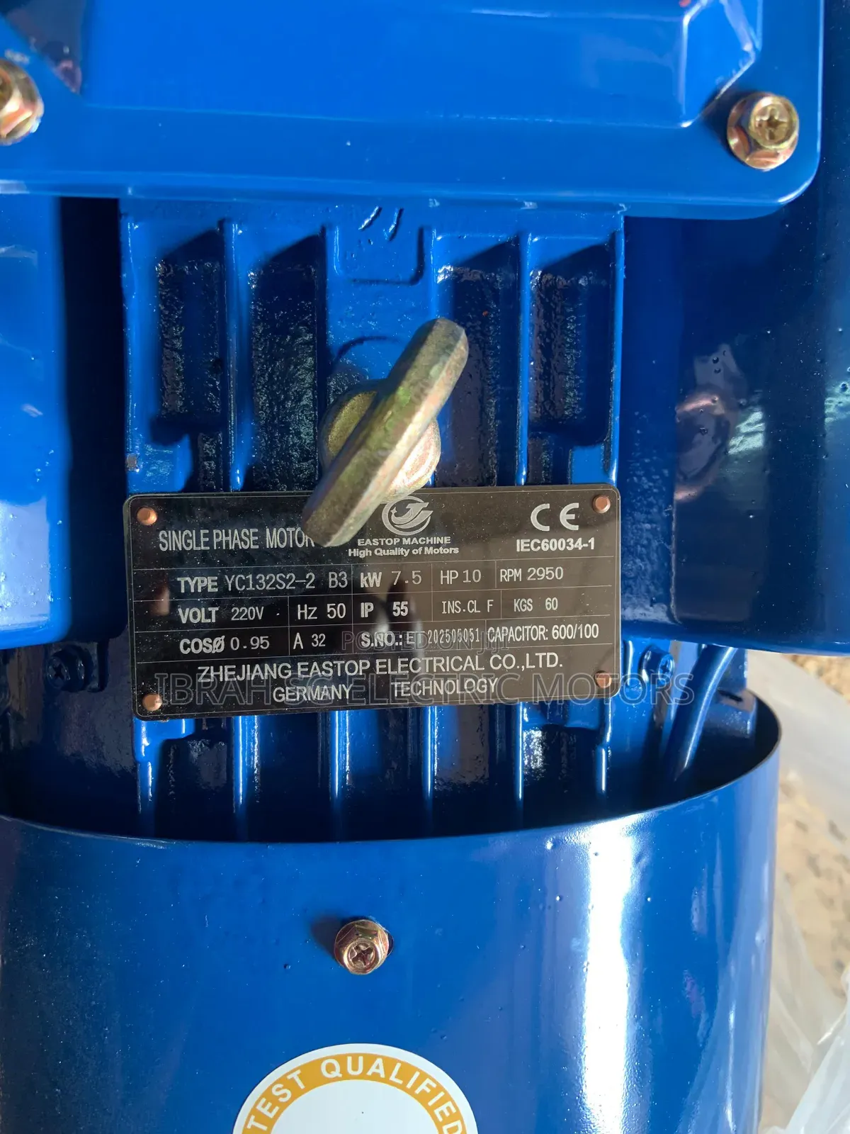 Single Phase 10hp High Speed Motor