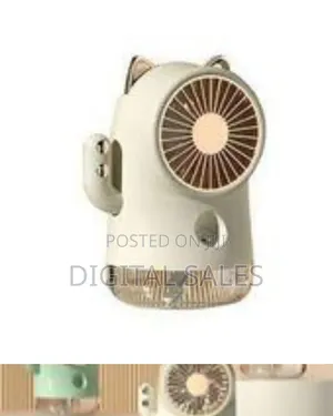 Usb Rechargeable Pussycat Water Ice Mist Spray Fan Misting