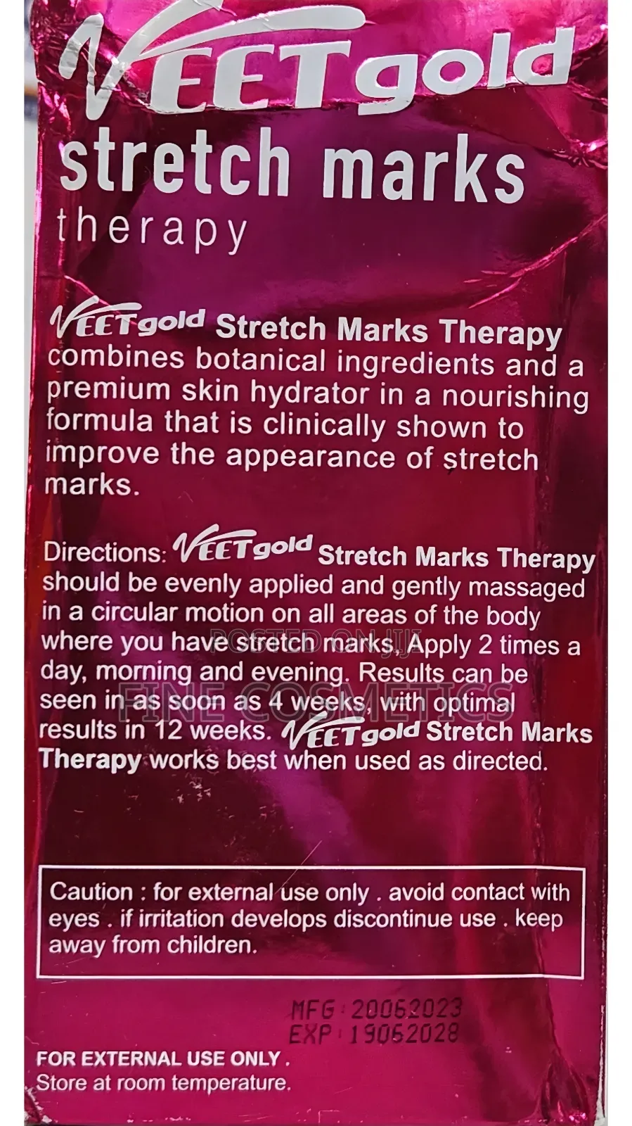 Veetgold Stretch Marks Therapy | Green Veins and Discoloration Eraser