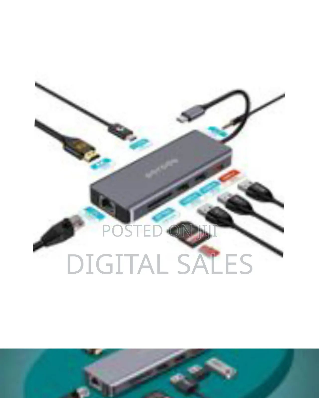Porodo 9-in-1 Usb-c Hub Multiport Adapter With 100w Pd, Hdmi