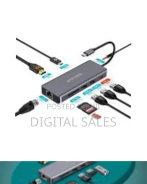 Porodo 9-in-1 Usb-c Hub Multiport Adapter With 100w Pd, Hdmi
