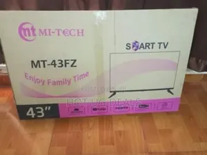 Mitech 43" Inch Smart Tv ( With Netflix) Hdmi, Usb Ports Led Tv- Black