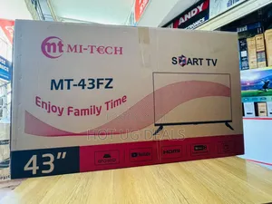 Mitech 43" Inch Smart Tv ( With Netflix) Hdmi, Usb Ports Led Tv- Black