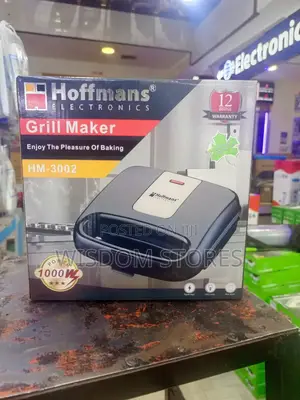 Hoffmans 1000w Electric Grill Maker