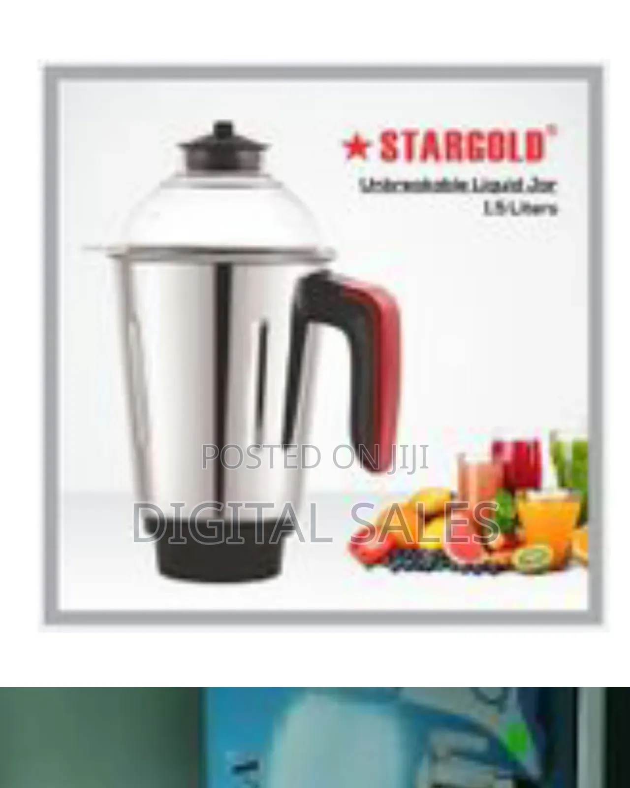 Zaiba Stainless Steel 3-in-1 Jet 3 Jars Mixer Grinder Blender 1.5l