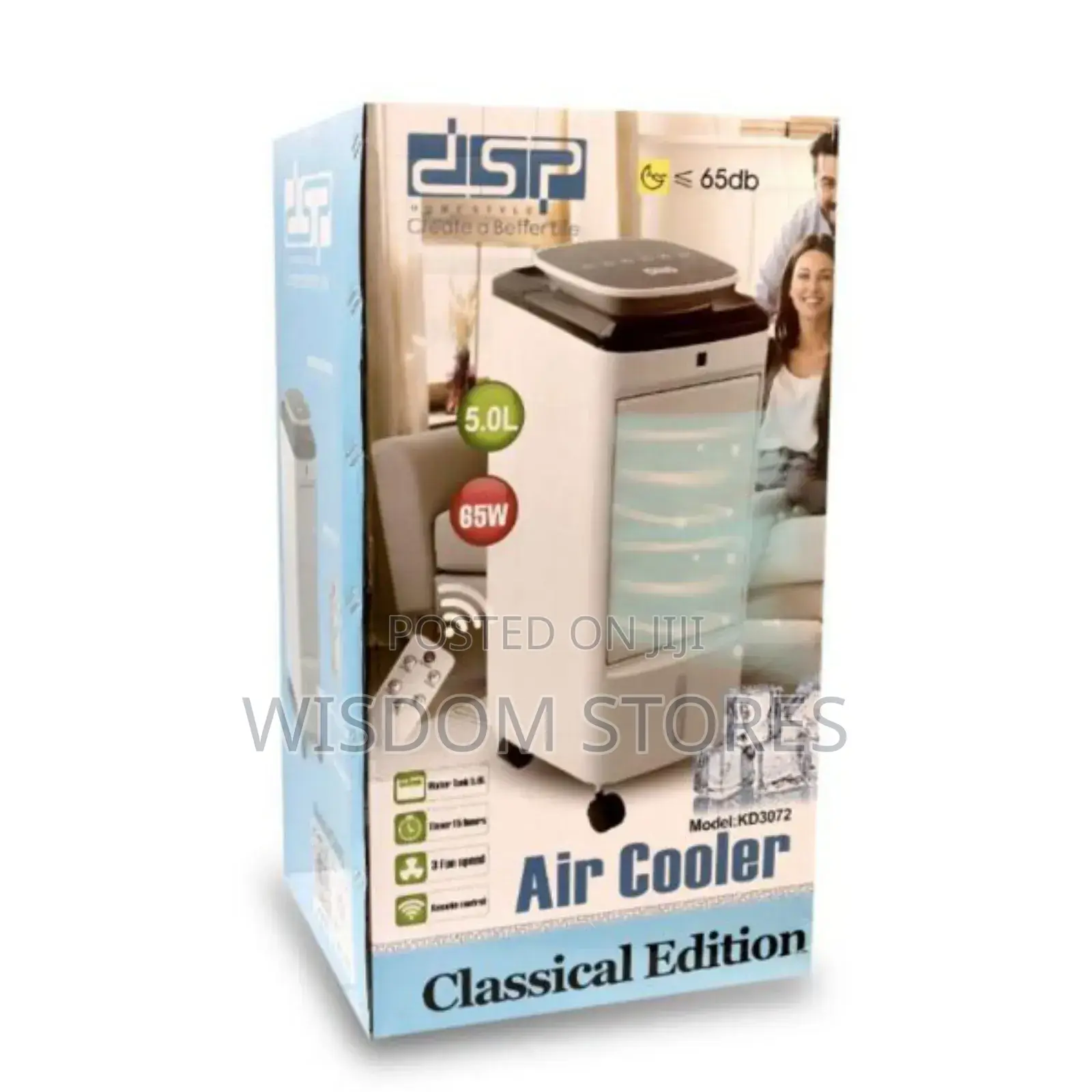 DSP Kd-3072, Portable Air Cooler With 5l Water Tank Remote Control