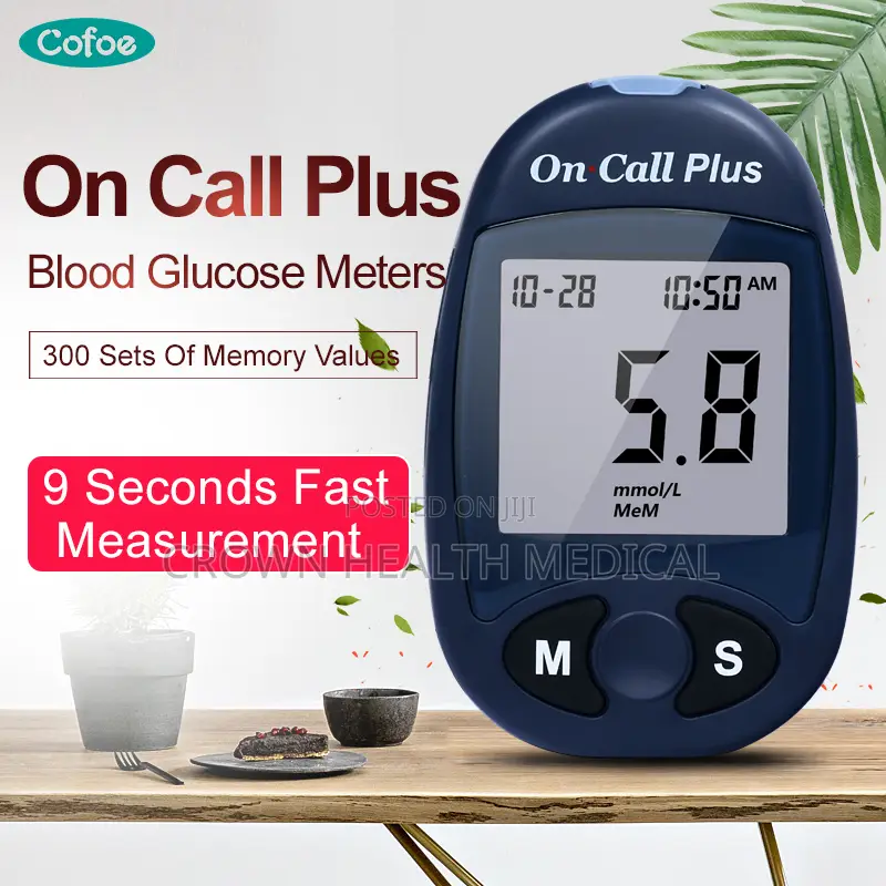 On Call Plus Blood Glucometer Machine With Strips 50