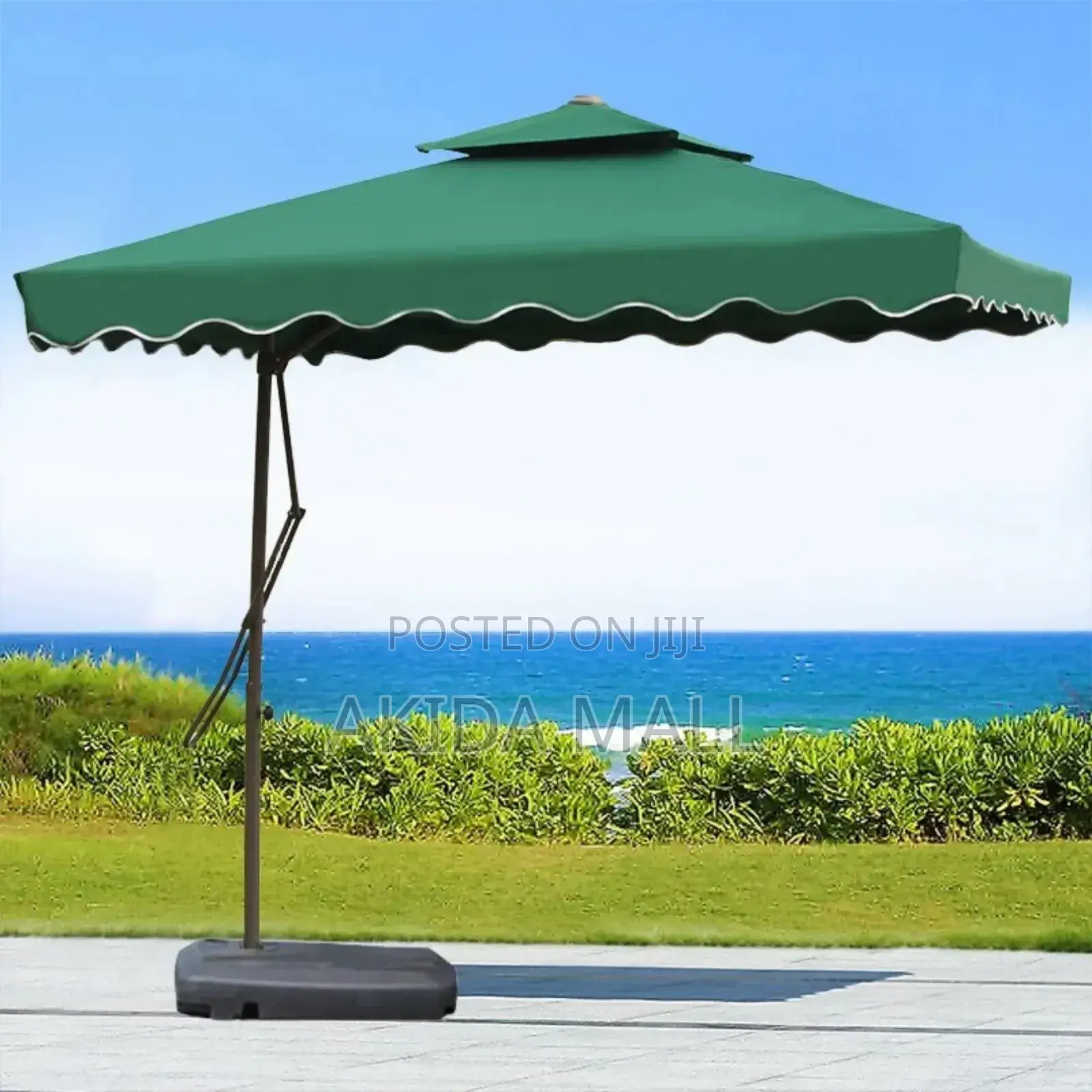 2.2mtrs Garden,Patio,Courtyard Parasol Umbrella WTH 20ltrs Water Base