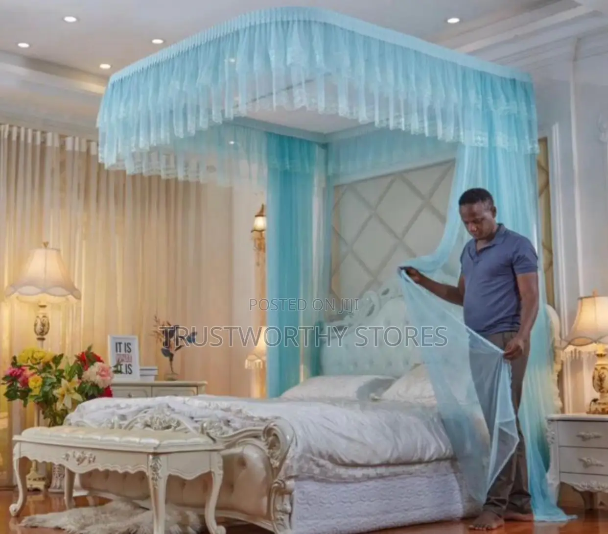 Wall Mounted Mosquito Net - Drilled Net