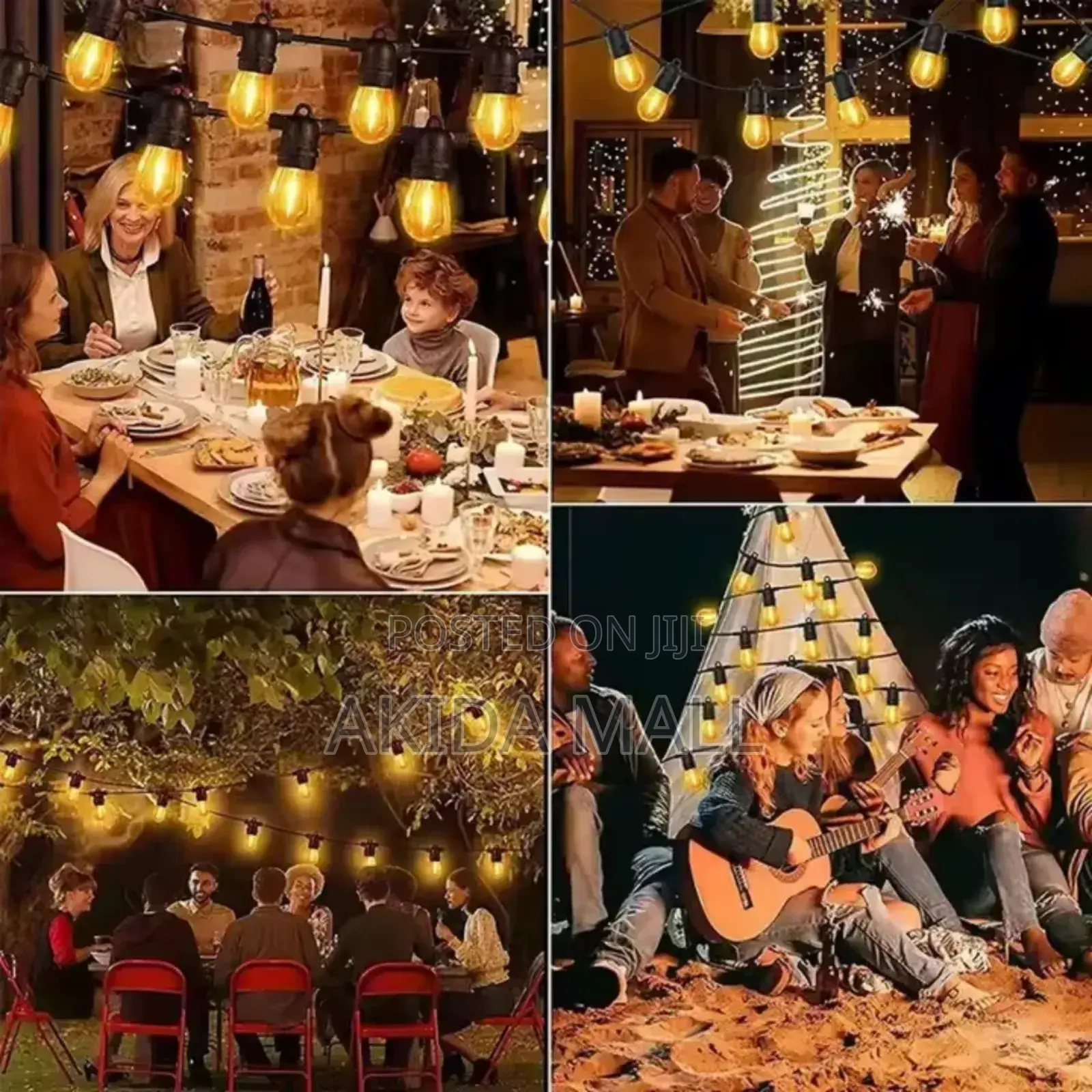 5mtrs 10bulbs Led Electric Outdoor Decorative String Lights