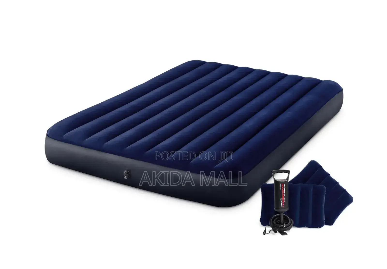 Intex 5x6 Flocked Downy Airbed Pressure Mattress With 2pillows Pump