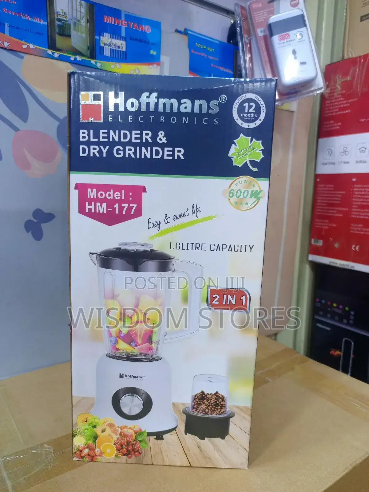 Hoffmans Blender Dry Grinder. Hm-177