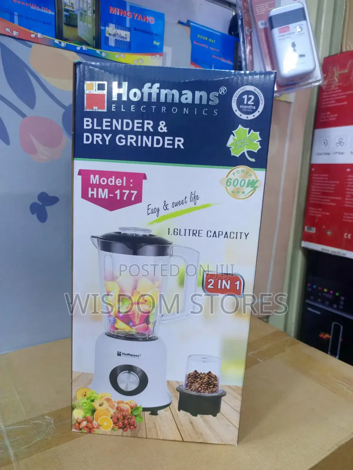 Hoffmans Blender Dry Grinder. Hm-177