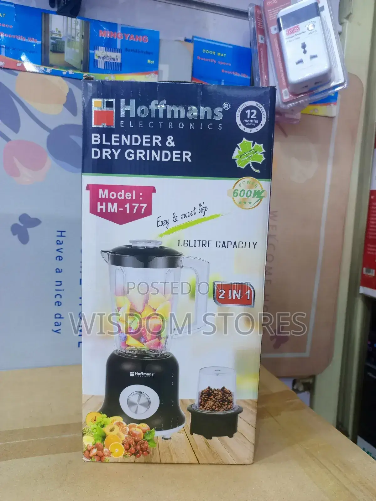 Hoffmans Blender Dry Grinder. Hm-177