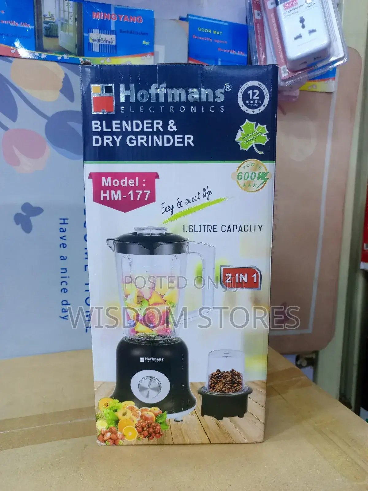 Hoffmans Blender Dry Grinder. Hm-177