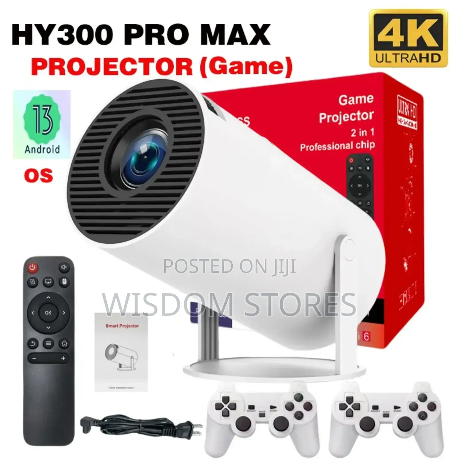 New Projector Android 11 Hd 3d 1280*720p Hy300