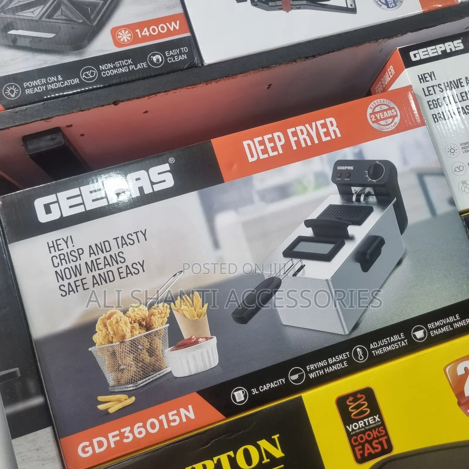 3l Deep Fryer Geepas/Stainless Deep Fryer Geepas