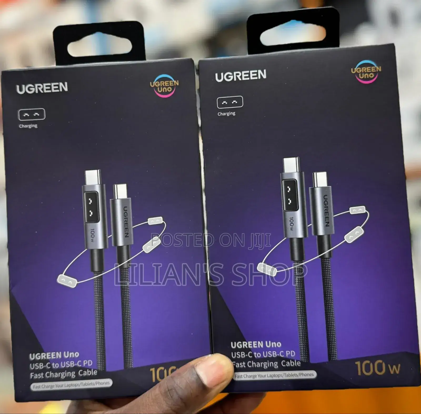 Ugreen Uno Usb C to Usb C Cable 100w Fast Charging Cable