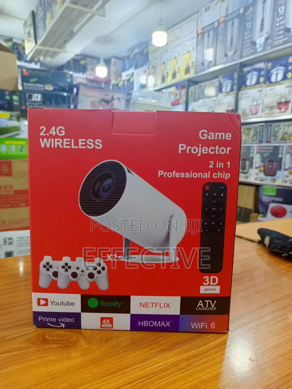 2-in-1 Wireless Game Projector.