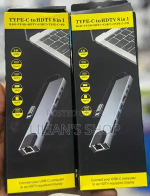 Laptop Docking Station Dual Monitor, 8-in-1 Usb C Hub