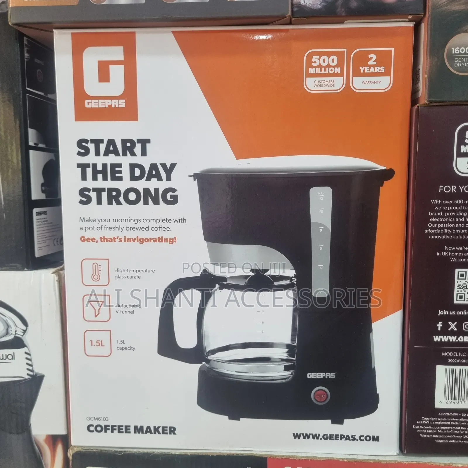 Geepas Coffee Maker 1.5l