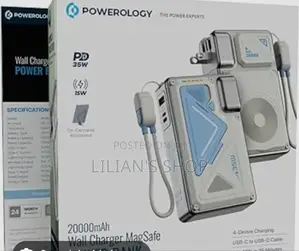 Powerology 20,000mah Wall Charger Magsafe -