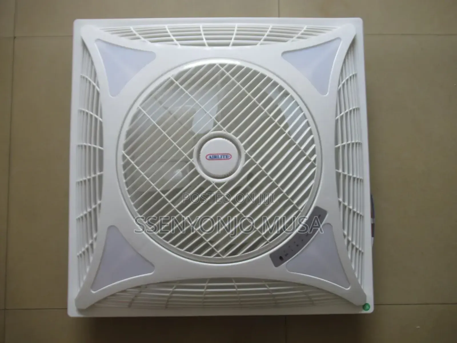 Modi 60×60 Box Ceiling Fan (14 Inch) With 4 Led Lights Remote Control