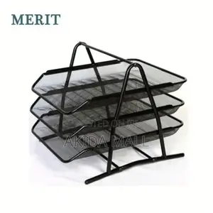 3tier Office Mesh File Tray Desk Document Organiser
