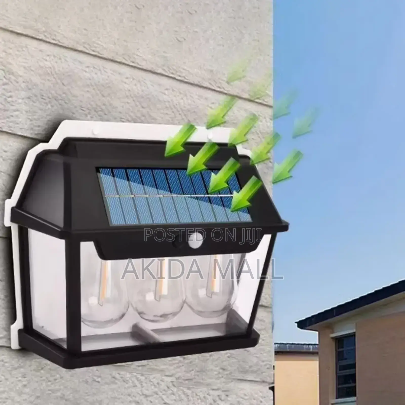 3bulbs Warm White Motion Sensor Solar Interaction Wall Lights