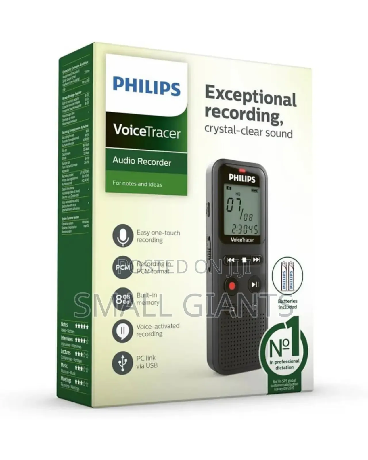 Philips Voicetracer Dvt1160 Audio Recorder