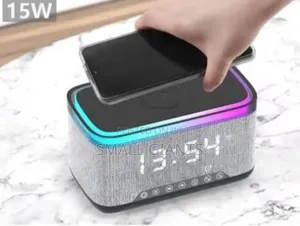 Multifunction Bluetooth Speaker With Alarm Clock Wireless Charger