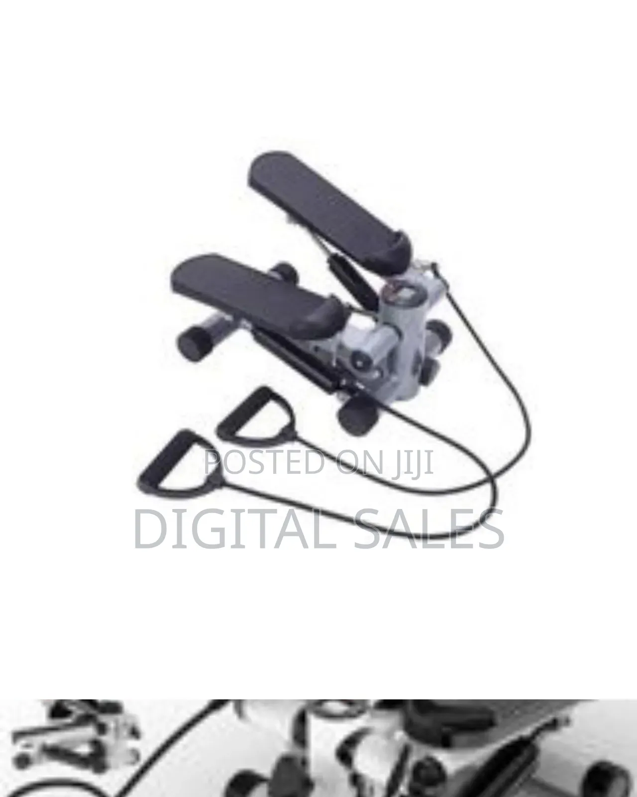 2in1 Stepper With Electric Ropes, Mini Exercise Bike Multifunction
