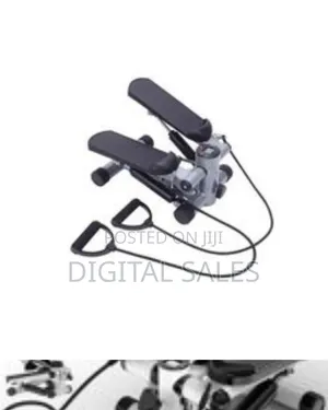2in1 Stepper With Electric Ropes, Mini Exercise Bike Multifunction