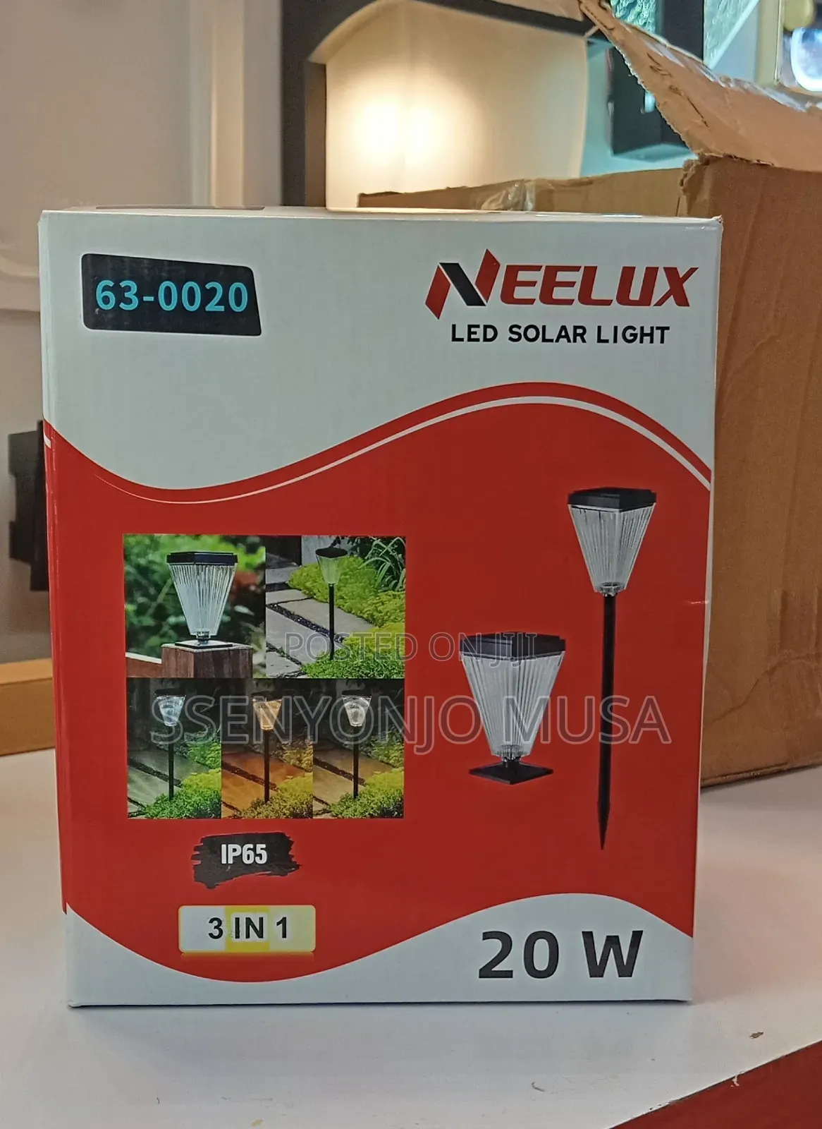 Neelux Led Solar Garden Lights – Outdoor/Compound With Auto On/Off
