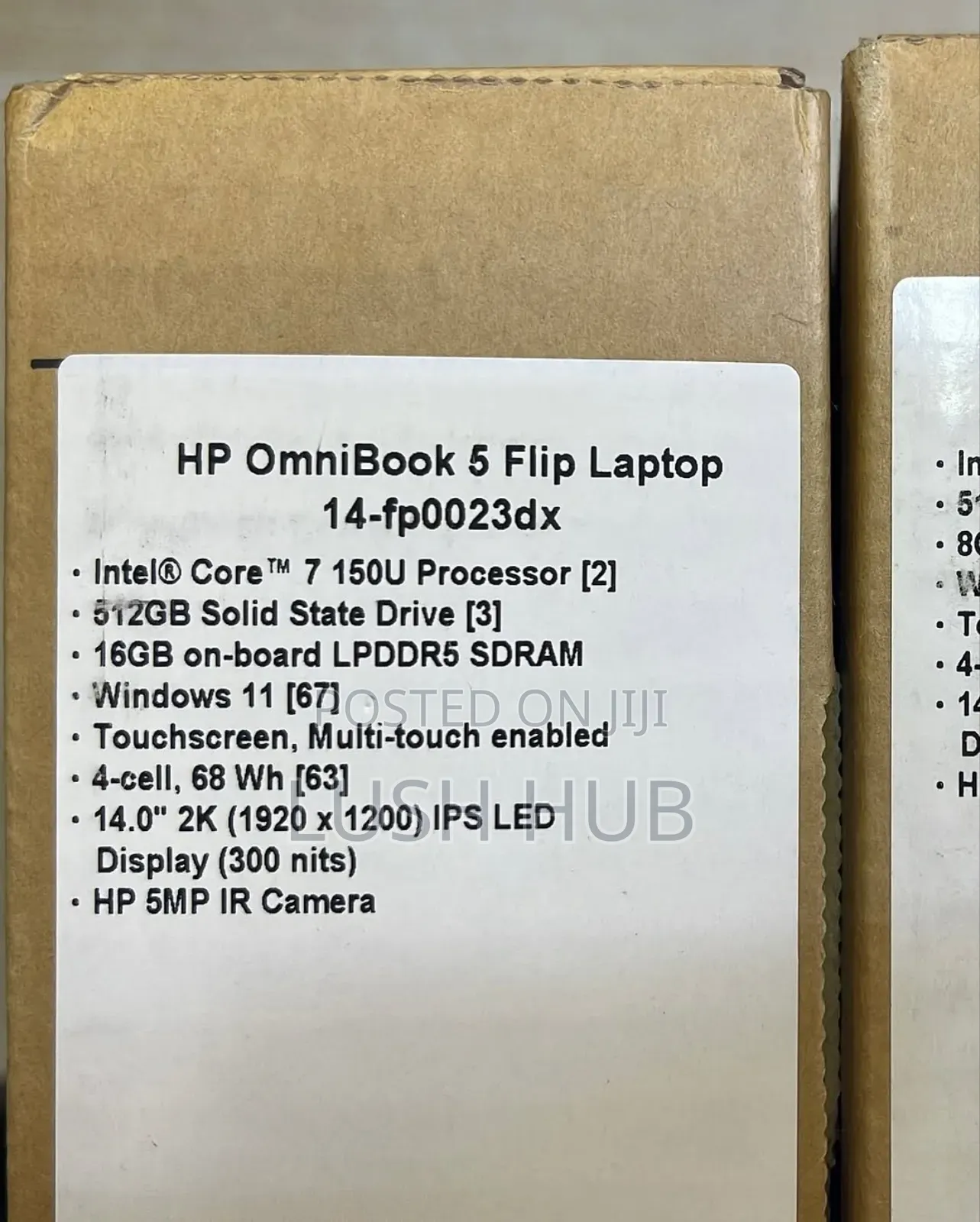 New Laptop HP OmniBook 5 Flip 8GB Intel Core 5 SSD 512GB