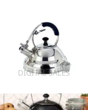 6 Litre Stove Top Whistling Kettle Stainless Steel Mirror Finish