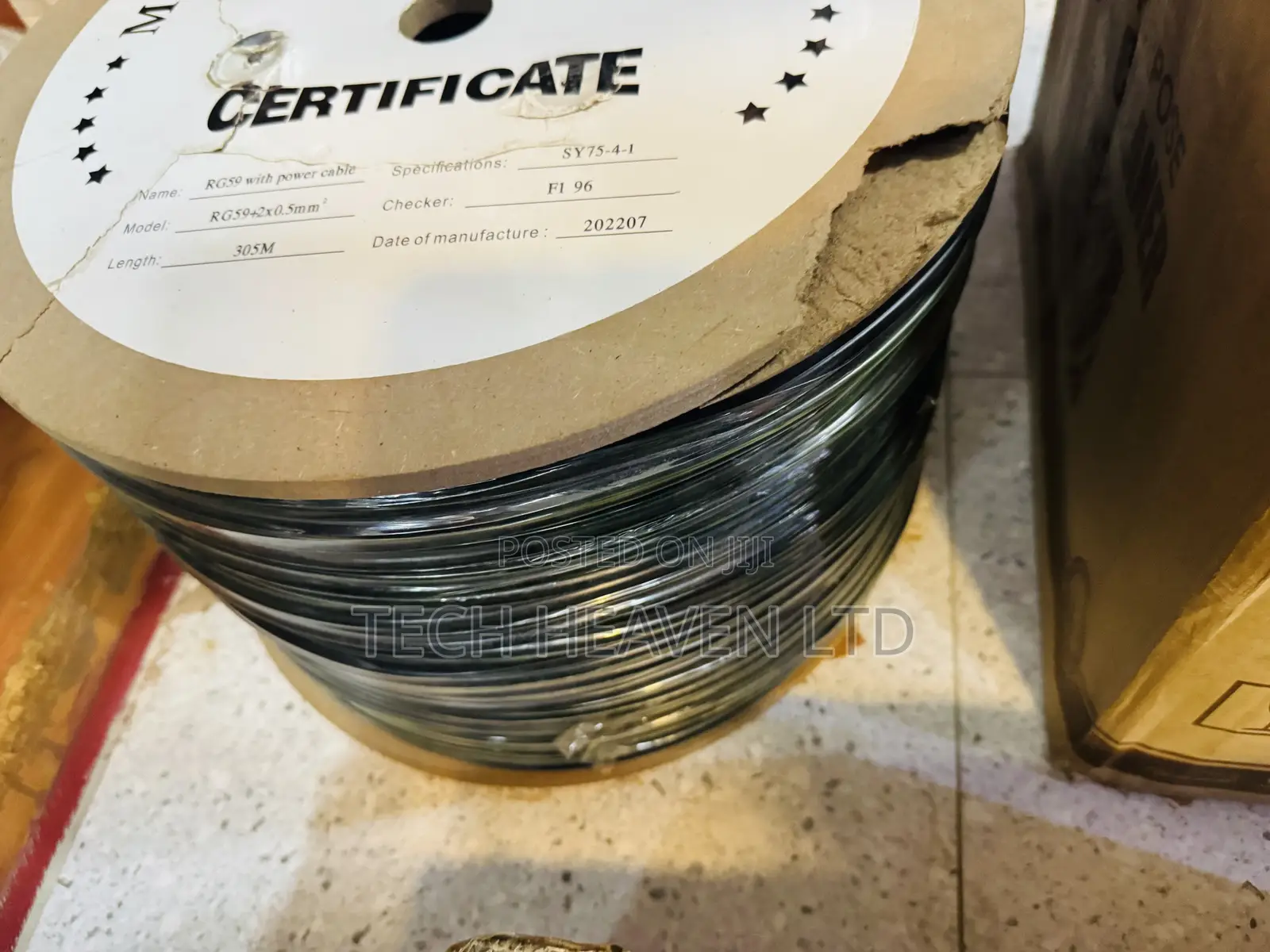 Rg59 With Power - Coaxial Cable 305m