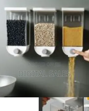 3piece Wall-Mounted Cereal, Food Storage Container