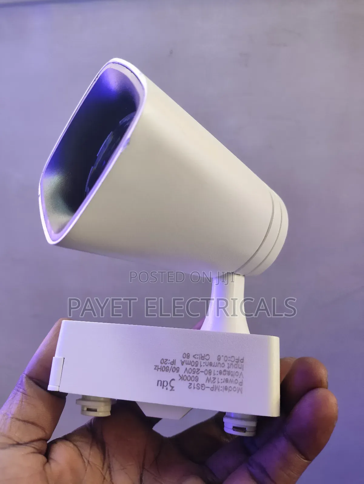 12watts Led Track Light White Body With White Light