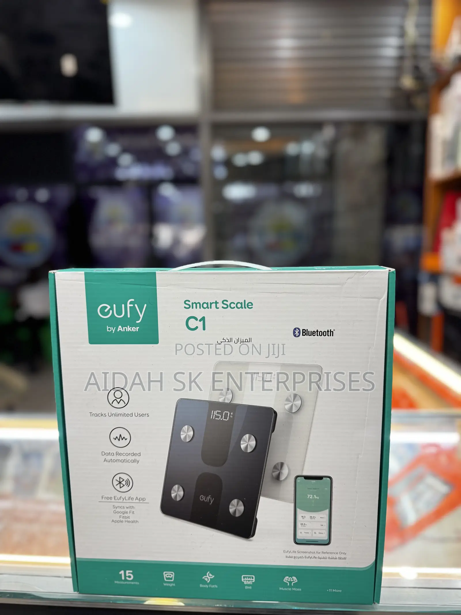 Eufy by Anker, Smart Scale C1 With Bluetooth, Body Fat Scale