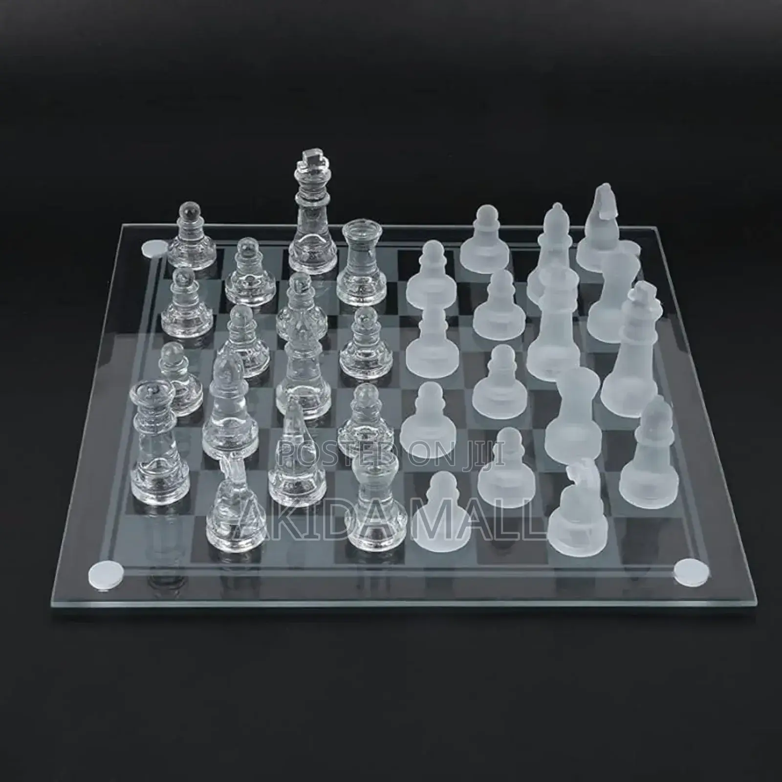 Deluxe Glass Chess Game Set