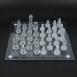 Deluxe Glass Chess Game Set