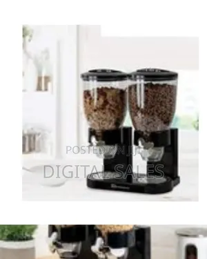 Double Kitchen Food Cereal Dispenser Storage